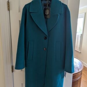 Bernardo Teal Trench Coat